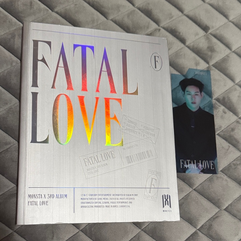 Monsta X ‘Fatal Love’ Album ver. 04 with Bookmark